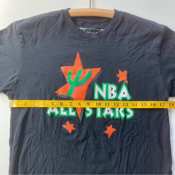 White Mitchell & Ness NBA All Star T-Shirt in Black Size Small - Picture 6 of 7